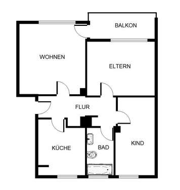 Foto - Wohnung zum Mieten in Gelsenkirchen 449,00 € 66.66 m²
