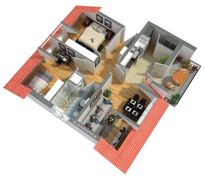 Foto - Wohnung zum Mieten in Bamberg 850,00 € 65 m²