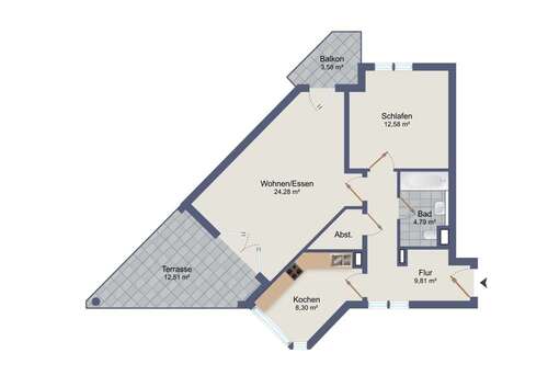 Foto - Wohnung zum Kaufen in Wiesbaden 290.000,00 € 66 m²