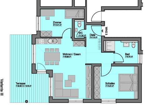 Foto - Wohnung zum Kaufen in Horb am Neckar 349.800,00 € 82.11 m²