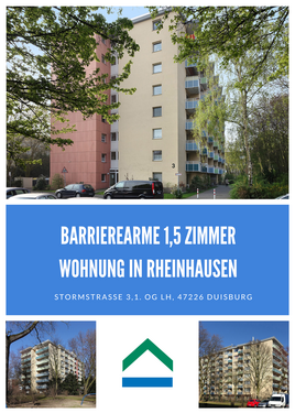 Foto - Wohnung zum Mieten in Duisburg 301,28 € 43.79 m²