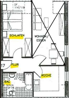 Foto - Wohnung zum Mieten in Mannheim 370,00 € 30 m²