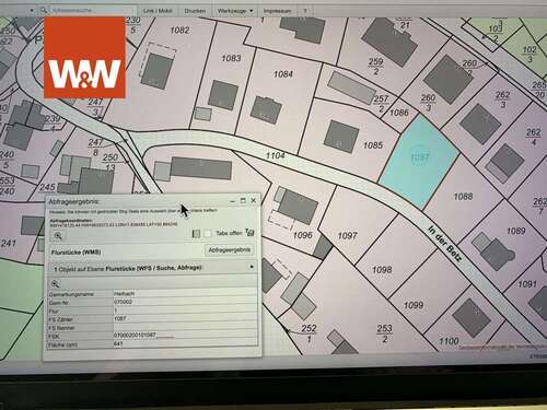 Foto - Grundstück zu verkaufen in Harbach 30.000,00 € 641 m²