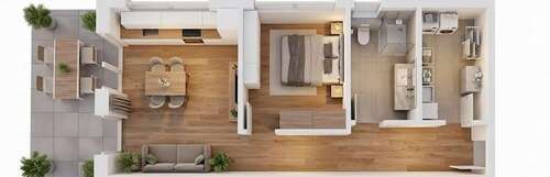 Foto - Wohnung zum Mieten in Aspach 930,00 € 54.95 m²