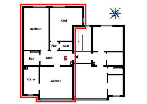 Foto - Wohnung zum Kaufen in Düsseldorf 255.000,00 € 76 m²