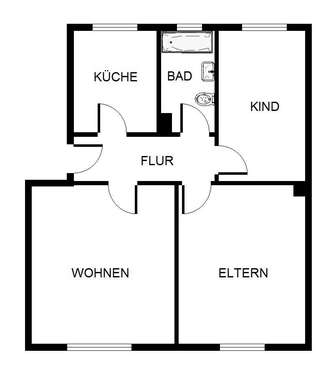 Foto - Wohnung zum Mieten in Gelsenkirchen 419,00 € 59.26 m²
