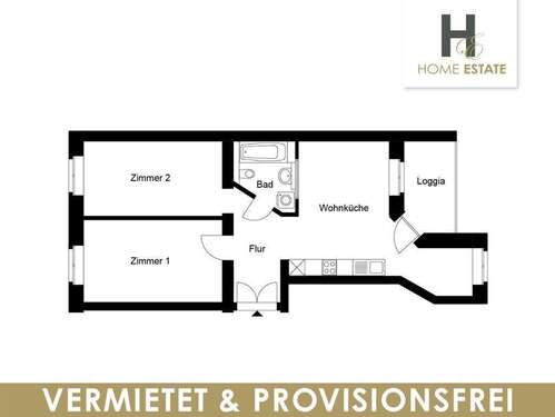 Foto - Wohnung zum Kaufen in Leipzig 169.000,00 € 70 m²