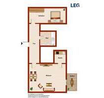 Wohnung zum Mieten in Herford 429,00 € 42.7 m²