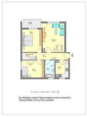 Foto - Wohnung zum Mieten in Herford 540,00 € 72 m²