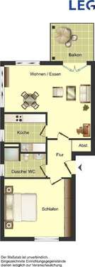 Foto - Wohnung zum Mieten in Aachen 288,86 € 51.33 m²