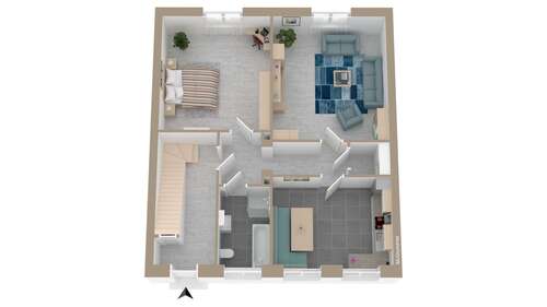 Foto - Wohnung zum Mieten in Hagen 528,00 € 88 m²