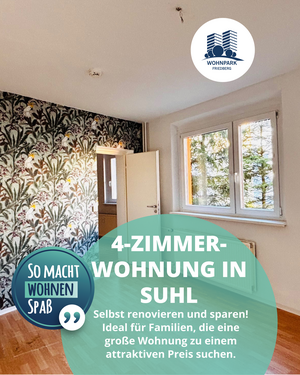 Foto - Wohnung zum Mieten in Suhl 380,00 € 74.8 m²