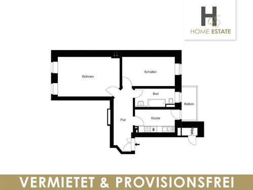 Foto - Wohnung zum Kaufen in Leipzig 289.000,00 € 64 m²