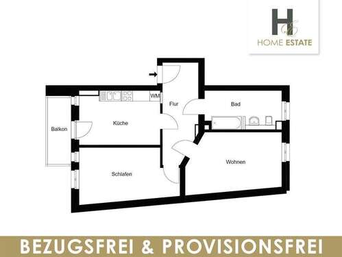 Foto - Wohnung zum Kaufen in Leipzig 264.000,00 € 70 m²