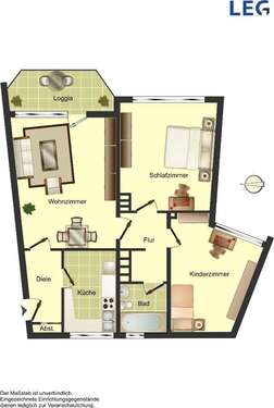 Foto - Wohnung zum Mieten in Solingen 619,00 € 68.37 m²