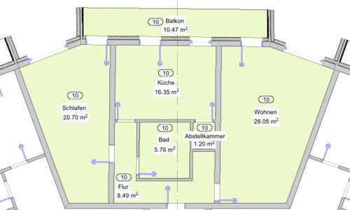 Foto - Wohnung zum Mieten in Lampertheim 925,00 € 85 m²