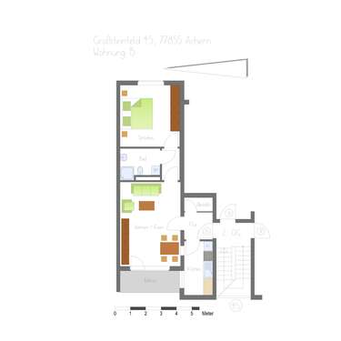 Foto - Wohnung zum Mieten in Achern 482,00 € 56.63 m²