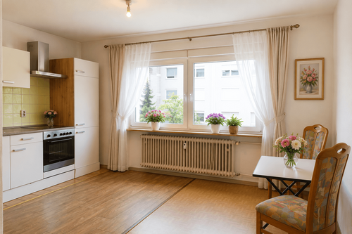 Foto - Wohnung zum Kaufen in Oberhausen-Rheinhausen 65.000,00 € 26.14 m²