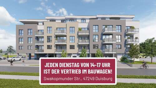 Foto - Wohnung zum Kaufen in Duisburg 290.000,00 € 66.3 m²