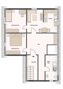 Foto - Wohnung zum Mieten in Dortmund 500,00 € 62 m²