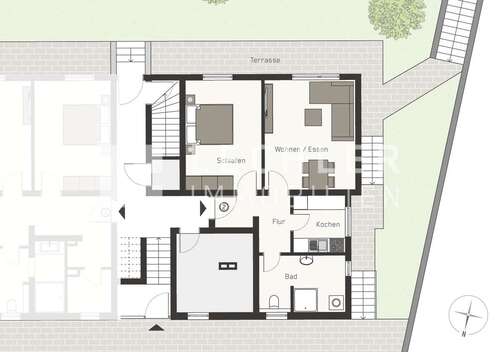 Foto - Wohnung zum Kaufen in Stuttgart Hedelfingen 238.900,00 € 58 m²