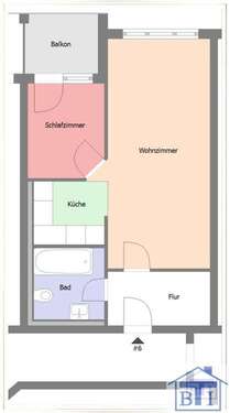 Foto - Wohnung zum Kaufen in Zittau 45.500,00 € 48.01 m²
