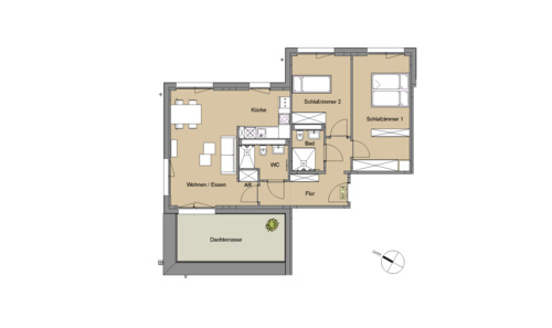 Foto - Wohnung zum Mieten in Leverkusen 1.256,00 € 84 m²