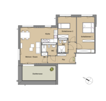 Wohnung zum Mieten in Leverkusen 1.256,00 € 84 m²