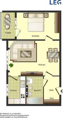 Foto - Wohnung zum Mieten in Solingen 251,67 € 42.31 m²