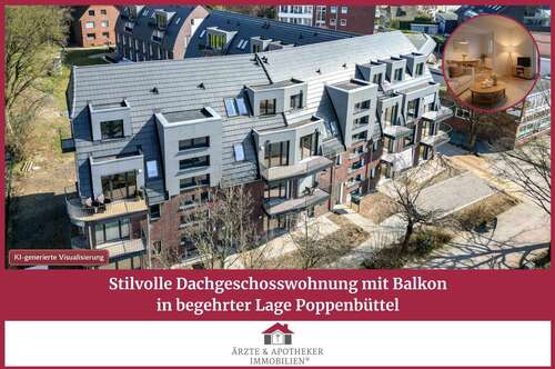 Foto - Wohnung zum Kaufen in Hamburg 395.000,00 € 52.8 m²