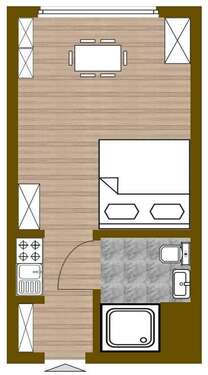 Foto - Wohnung zum Kaufen in Aachen 98.900,00 € 25 m²