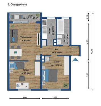 Foto - Wohnung zum Mieten in Kaufbeuren 650,00 € 63.42 m²