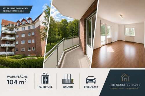 Foto - Wohnung zum Mieten in Bergen auf Rügen 1.050,00 € 104 m²