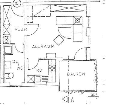 Foto - Wohnung zum Mieten in Chemnitz 280,00 € 42.18 m²