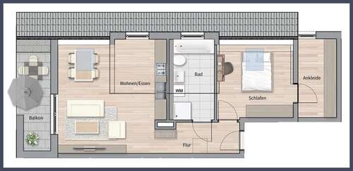 Foto - Wohnung zum Kaufen in Leinfelden-Echterdingen 384.000,00 € 62.91 m²