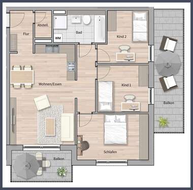 Foto - Wohnung zum Kaufen in Leinfelden-Echterdingen 579.000,00 € 94.93 m²