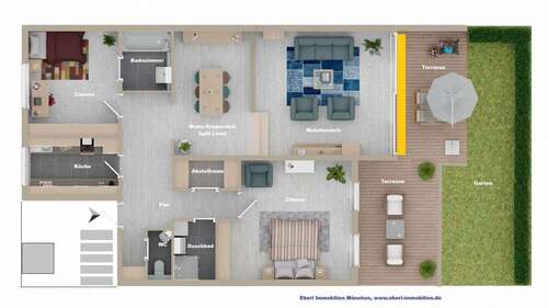 Foto - Wohnung zum Kaufen in Haar , Kr München 749.000,00 € 138 m²