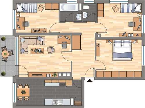 Foto - Wohnung zum Mieten in Bad Dürkheim 629,00 € 89.49 m²