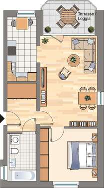 Foto - Wohnung zum Mieten in Dortmund 369,31 € 59.72 m²