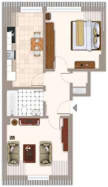 Foto - Wohnung zum Mieten in Mönchengladbach 399,00 € 42.51 m²