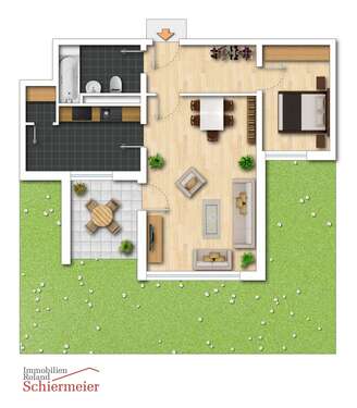 Foto - Wohnung zum Kaufen in München Kleinhadern 315.000,00 € 52 m²