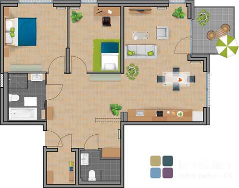 Foto - Wohnung zum Kaufen in Alsdorf Ofden 413.000,00 € 109 m²