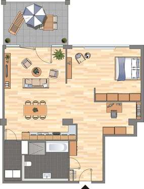 Foto - Wohnung zum Mieten in Bremen 1.369,00 € 103.1 m²