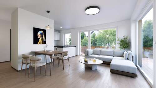 Foto - Wohnung zum Kaufen in Unterschleißheim 614.500,00 € 64.63 m²
