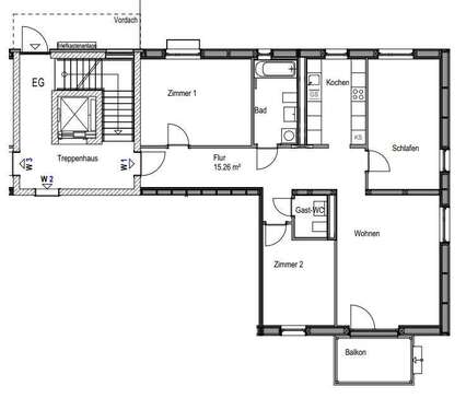 Foto - Wohnung zum Mieten in Eggolsheim 1.131,01 € 105.21 m²