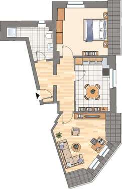 Foto - Wohnung zum Mieten in Dortmund 589,00 € 64.23 m²