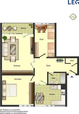 Foto - Wohnung zum Mieten in Kreuztal 420,90 € 77.43 m²