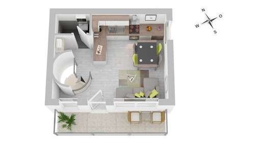 Foto - Wohnung zum Kaufen in Mannheim 229.000,00 € 51 m²