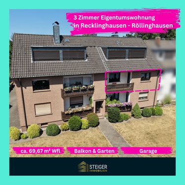 Foto - Wohnung zum Kaufen in Recklinghausen 150.727,00 € 69.67 m²