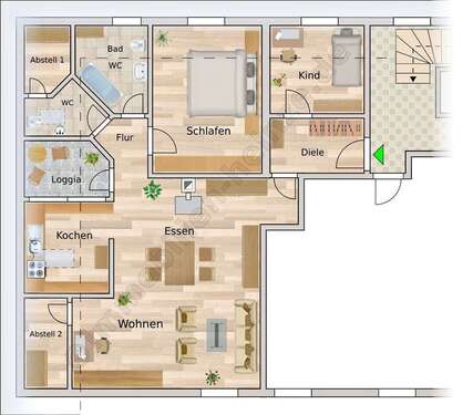 Foto - Wohnung zum Kaufen in Bamberg 259.000,00 € 91 m²